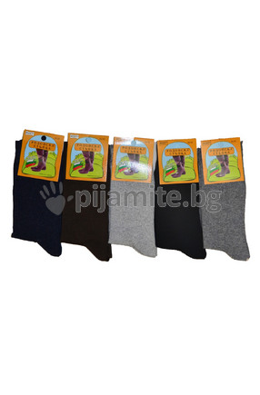 Дамски памучни чорапи едноцветни 36/40 - 5 бр./пакет